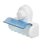 Wall Mount sucção 5 Escova de dentes Stand Holder rack com tampa plástica contra pó Escovas de dentes Organizador Para Casa de Banho