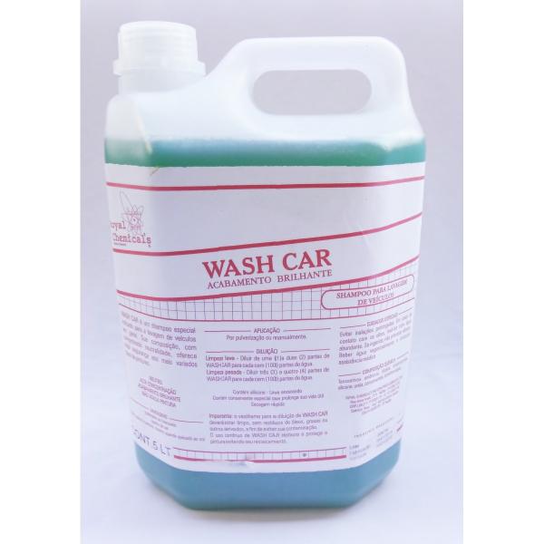 Wash Car - Shampoo para Lavagem de Veículos Galão de 5 Litros - - Royal