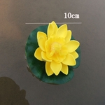 Water Lily 10 centímetros Simulate com 2-camada de pétalas de flores Fish Tank Piscina Decoração