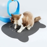 Waterproof antiderrapante Dog Cat Cat Pedais Litter Cat Mat Litter Prevention Mat Pet