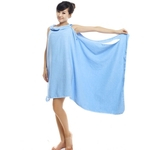 Wearable 3 Furos microfibra toalha de banho Mulheres Roupão de banho para adultos