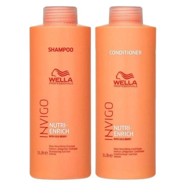 Wella Enrich Invigo Kit Shampoo e Condicionador 1000ml Novo