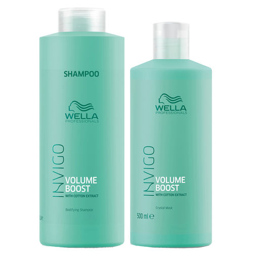 Wella Invigo Volume Boost Shampoo (1000ml) e Máscara (500ml)