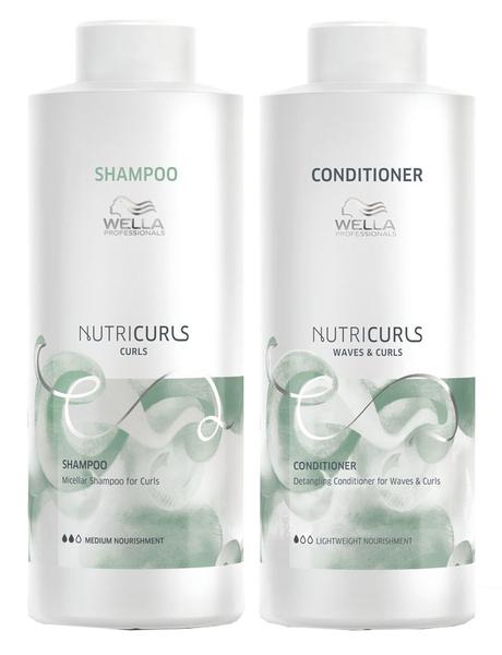 Wella NutriCurls Duo Kit Shampoo (1000ml) e Condicionador (1000ml)