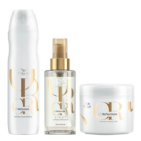 Wella Oil Reflections Kit - Óleo Capilar + Shampoo + Máscara Kit
