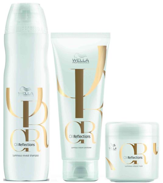Wella Oil Reflections Kit Shampoo (250ml), Condicionador (200ml) e Máscara (150ml)