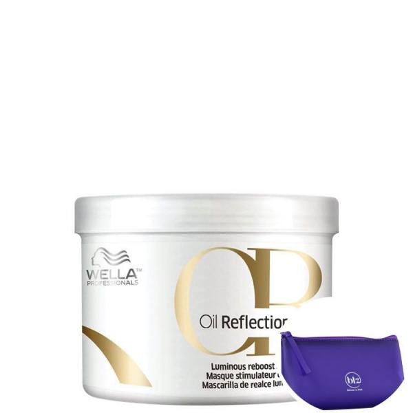 Wella Oil Reflections - Máscara Capilar 500ml + Nécessaire Roxo Beleza na Web - Wella Professionals