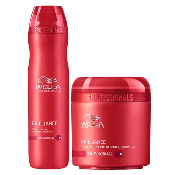 Wella Professionals Brilliance Kit - Shampoo + Máscara - Wella Care