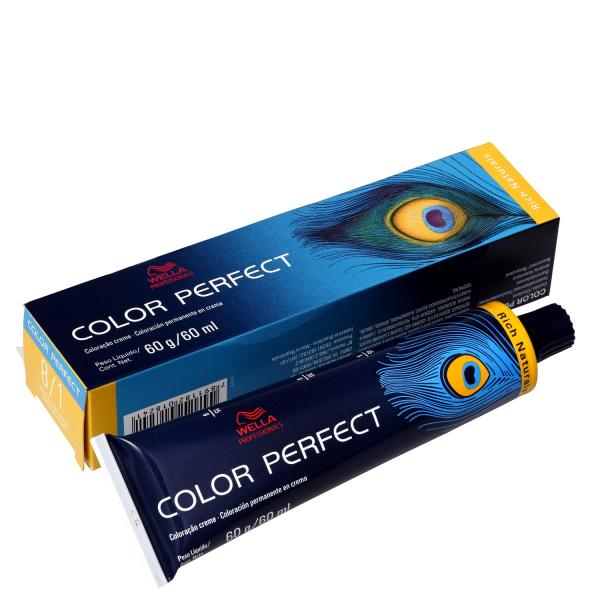 Wella Professionals Color Perfect 8/1 Louro Claro Acinzentado - Coloração Permanente 60g