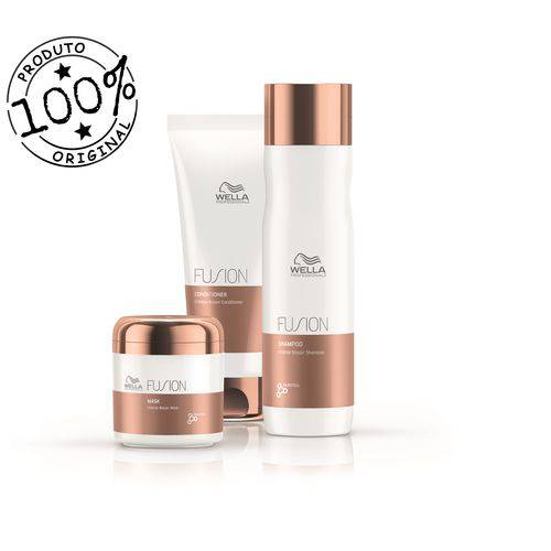 Wella Professionals Fusion Shampoo 250ml + Condicionador 200ml + Máscara 150ml (3 Produtos)