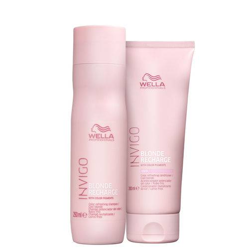 Wella Professionals Invigo Blonde Recharge Kit Shampoo 250 Ml e Condicionador 200 Ml