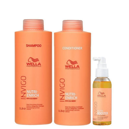 Kit Wella Professionals Invigo Nutri-Enrich Shampoo Condicionador e Booster