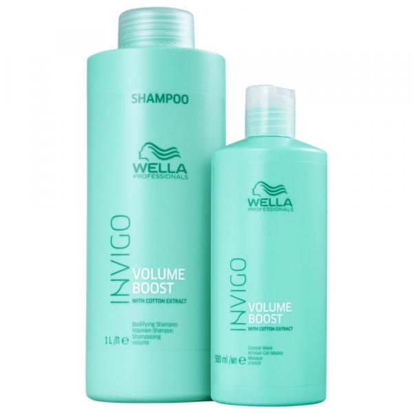 Wella Professionals Invigo Volume Boost Shampoo 1 Litro e Máscara 500 G