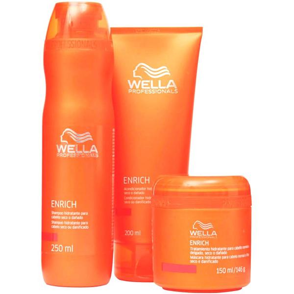Wella Professionals Kit Enrich Shampoo + Condicionador + Máscara