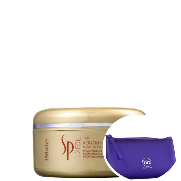 Wella Sp Luxe Oil Keratin Restore Mask - Máscara de Tratamento 150ml + Nécessaire Roxo Beleza na Web - Sp System Professional