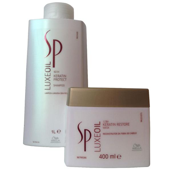 Wella Sp Luxe Oil Kit Duo Shampoo 1000ml + Máscara 400ml