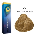 Wella Tintura Color Perfect 8 / 3 Louro Claro Dourado 60g