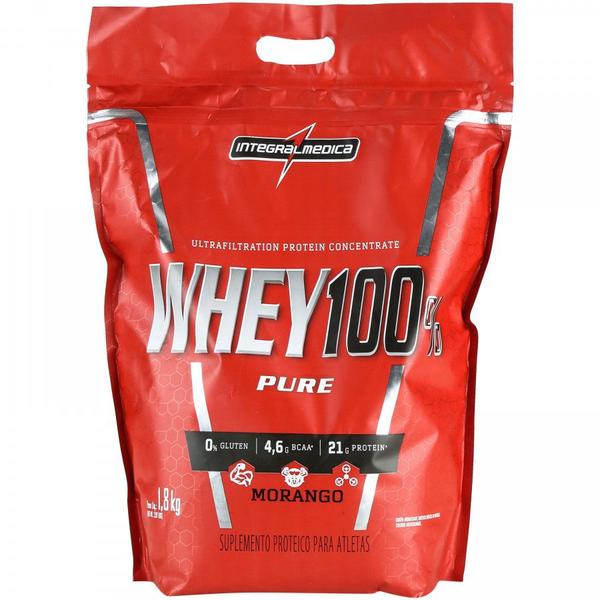 Whey 100 Pure Pouch 1.8kg Morango - Integral
