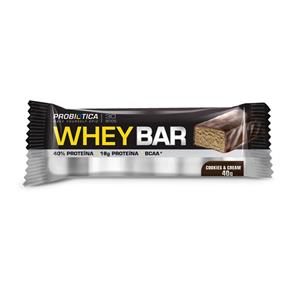 Whey Bar - (1Unidades 40G) - Probiótica - Cookies & Cream
