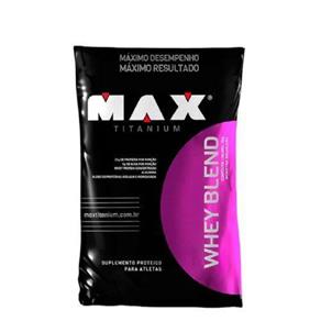 Whey Blend Refil - Morango 2000g - Max Titanium