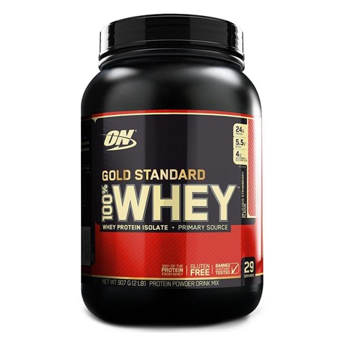 Whey Gold Standard 907g Morango Optimum Nutrition
