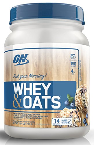 Whey & Oats - 700g Blueberry Muffin - Optimum Nutrition, Optimum Nutrition