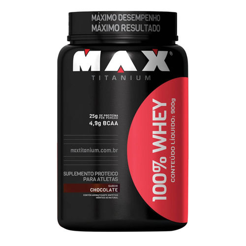 Whey Protein 100% 900g Chocolate - Max Titanium