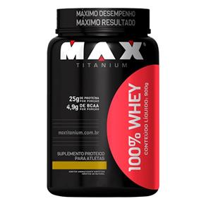Whey Protein 100% 900G - Max Titanium - Baunilha