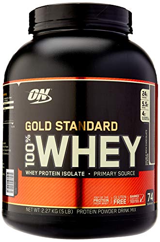 Whey Protein 100% Gold Standard, Optimum Nutrition, Chocolate, 2270 G