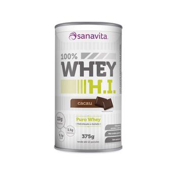 Whey Protein 100% H.I Sanavita Cacau 375g