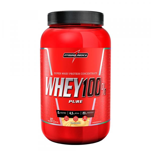 Whey Protein 100 Pure Integralmédica 907g - Banana