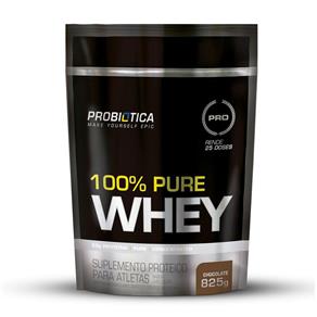 Whey Protein 100% Pure Whey Refil Pouch Probiótica 825g - CHOCOLATE