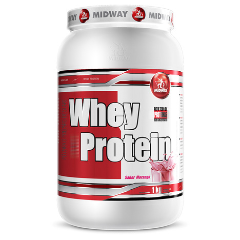 Whey Protein 1Kg Morango - Midway