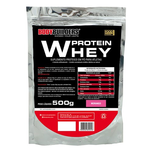 Whey Protein 500g Morango – Bodybuilders