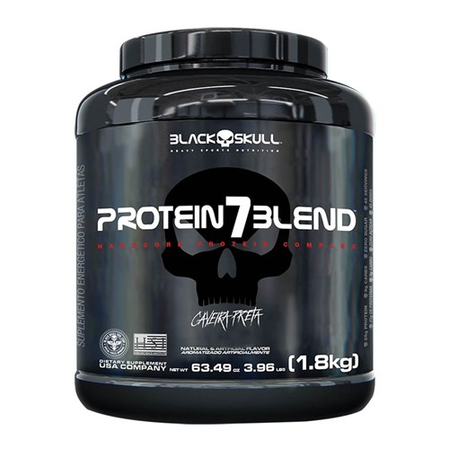 Whey Protein 7 Blend 1,8Kg Amendoim - Black Skull