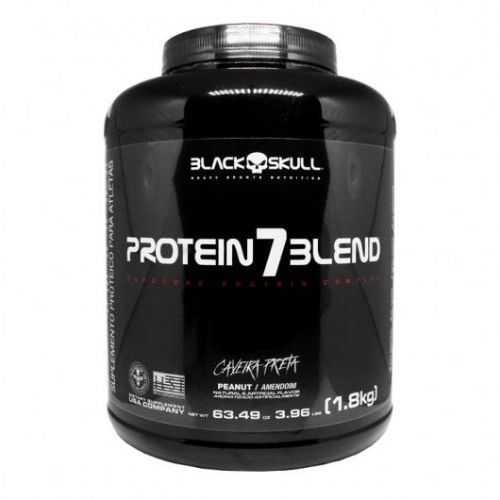 Whey Protein 7 Blend - 1800g Amendoim - Black Skull