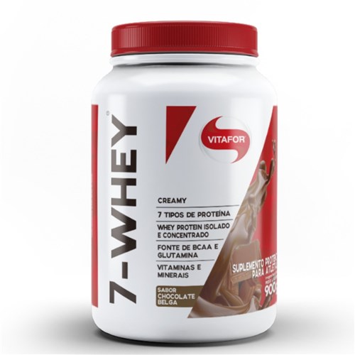 Whey Protein 7-Whey Creamy Vitafor 900G - Chocolate Belga