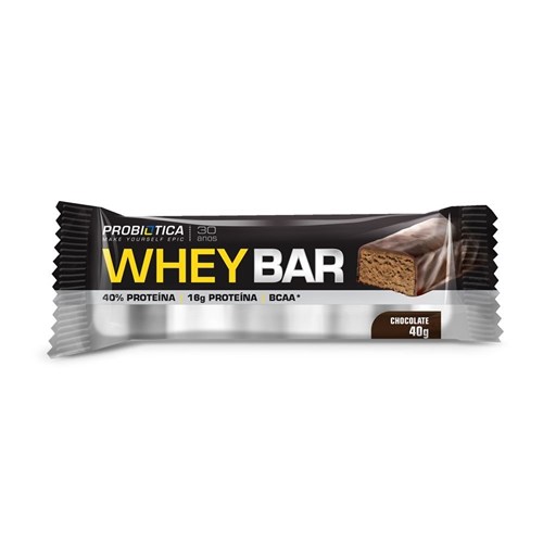 Whey Protein Bar Probiótica 40G (Chocolate)