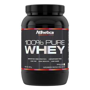 Whey Protein Concentrado 100% Pure Whey Protein - Atlhetica - 900g- Chocolate