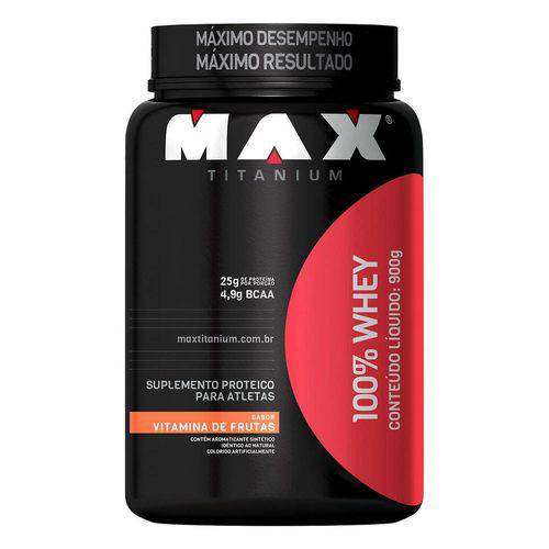 Whey Protein Concentrado 100% WHEY - Max Titanium - 900grs