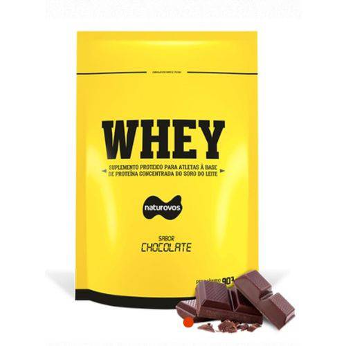Whey Protein Concentrado 907g Naturovos - Sabor Chocolate