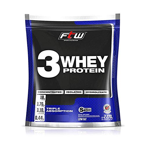 Whey 3 Protein Fitoway FTW - Sabor Baunilha - 2270gr