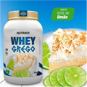 Whey Protein Grego - Nutrata Suplementos - 900G - 907g - Torta de Limão