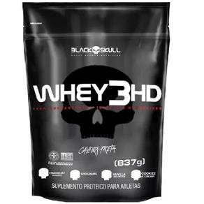Whey Protein 3HD 837g Refil - Black Skull - Baunilha
