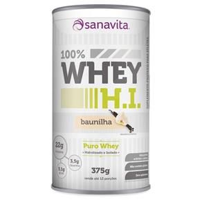 Whey Protein Hidrolisada e Isolada 100% H.I. - Sanavita - 375G - 375g - Baunilha