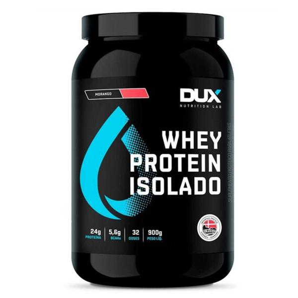 Whey Protein Isolado 900g Morango - Dux Nutrition