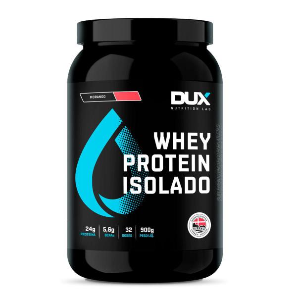 Whey Protein Isolado 900g MORANGO - Dux Nutrition