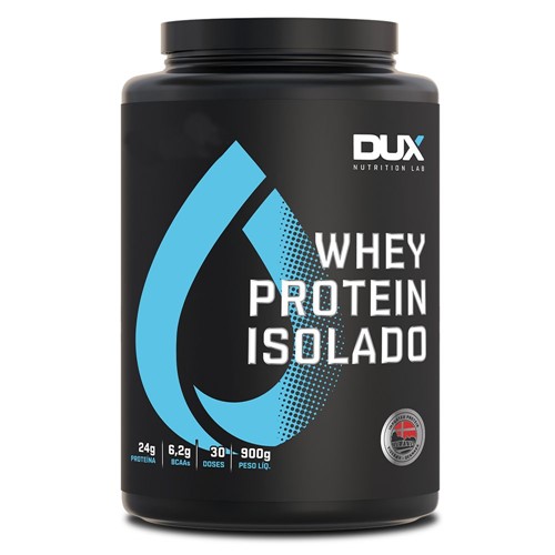 Whey Protein Isolado Morango 900g Dux Nutrition