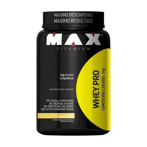 Whey Protein Pro 1kg Baunilha - Max Titanium