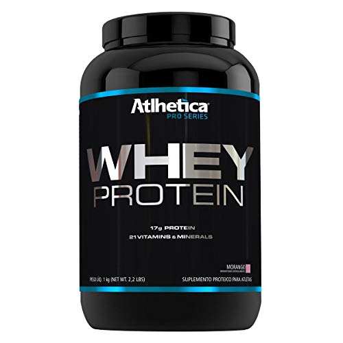 Whey Protein Pro Series, Atlhetica, 1 Kg, Morango